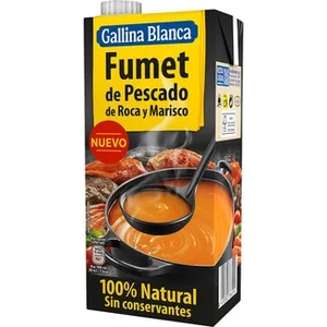 Caldo Fumet de Pescado de Roca y Marisco Gallina Blanca