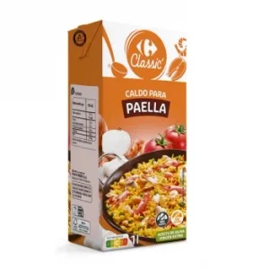 Caldo para Paella Classic Carrefour sin Gluten 1 L.