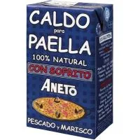 Caldo para Paella de Pescado-marisco Aneto, Brik 1 Litro