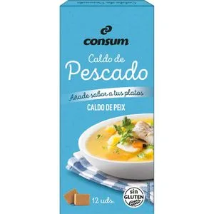 Caldo Pescado 12 Pastillas 120 Gr