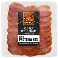 Caña de Lomo en Lonchas 39% Proteina Navidul, sobre 63 G