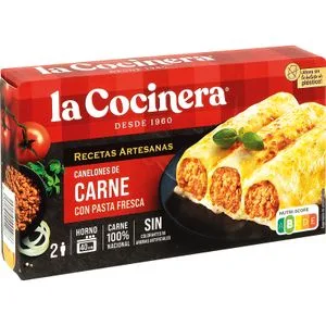 Canelones Carne Pack de 8 Unidades 500 Gr