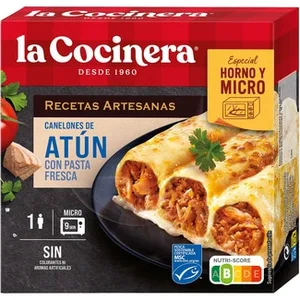 Canelones de Atún con Pasta Fresca 1 Ración  la Cocinera Recetas Artesanas 280 G