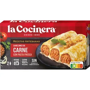 Canelones de Carne con Tomate 2 Raciones  la Cocinera Recetas Artesanas 500 G