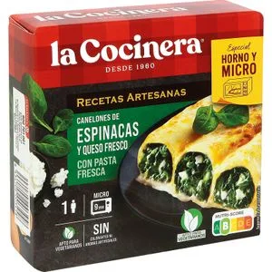 Canelones Espinacas y Queso Fresco 280 Gr
