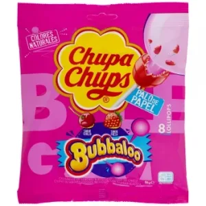 Caramelo de Palo Relleno de Chicle Chupa Chups Bubbalo 98 G.