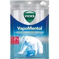 Caramelos con Mentol Refrescante Vapomentol Vicks, Bolsa 72 G