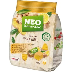 Caramelos de Gelatina con Extracto de Raíz Jengibre y Limón con Colágeno y sin Gluten NEO Botanica 150 G