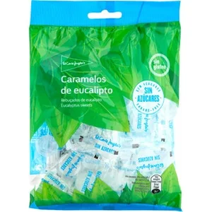 Caramelos Duros de Eucalipto sin Azúcar y sin Gluten  el Corte Ingles 125 G