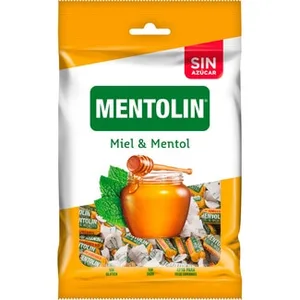 Caramelos Duros de Miel y Mentol sin Azúcar Mentolin 100 G