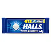 Caramelos Sabor Eucalipto Halls Bolsa 2 X 32 G