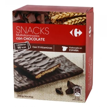 Galletas con Chocolate Mulivitaminadas Carrefour 210 G.