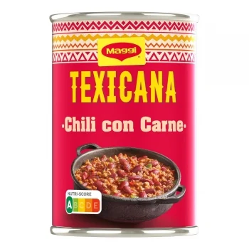 Chili con Carne Texicana Maggi sin Gluten 425 G.