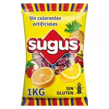 Caramelos Masticables de Frutas Sugus sin Gluten 1 Kg.