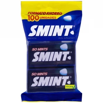 Caramelos Sabor Menta Smint Pack de 2 Paquetes de 50 Ud.
