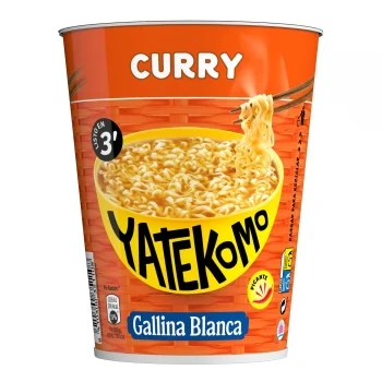 Fideos Orientales con Curri Yatekomo Gallina Blanca 61 G.