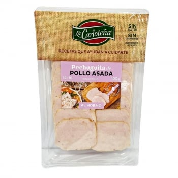 Pechuguita de Pollo Asada al Horno en Lonchas la Carloteña sin Gluten 100 G