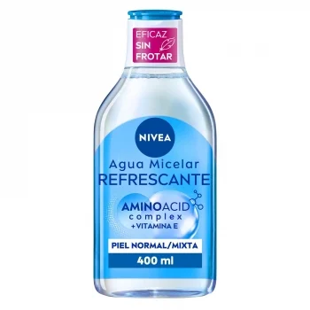 Agua Micelar Desmaquillador Todo en Uno para Piel Normal y Mixta Micellair Nivea 400 Ml.