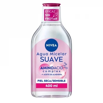 Agua Micelar Desmaquillador Todo en Uno para Piel Seca y Sensible Micellair Nivea 400 Ml.