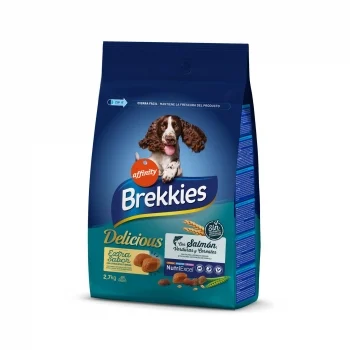Pienso de Salmón para Perro Mediano Adulto Brekkies Delicious 2,7 Kg