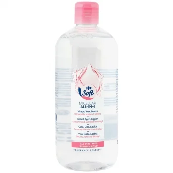 Agua Micelar Desmaquillante Carrefour Soft 500 Ml.