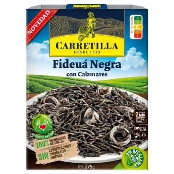 Fideuá Negra con Calamares Carretilla 275 G.