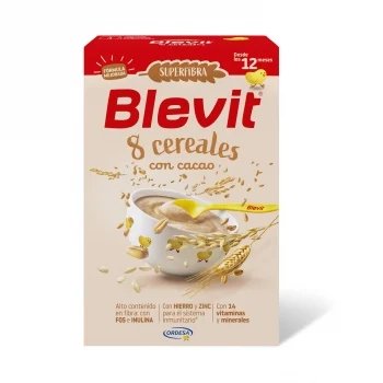 Papilla Infantil Blevit 8 Cereales con Cacao Desde12 Meses 500 G.