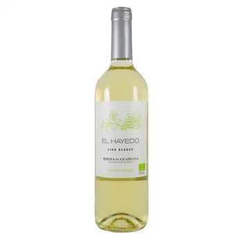 Vino Blanco Joven Ecológico el Hayedo D.o. Ribera del Guadiana Vendimia Seleccionada 75 Cl.