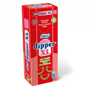 Caramelos Blanco Sabor Sandía Dipper XL Vidal sin Gluten 157 G.