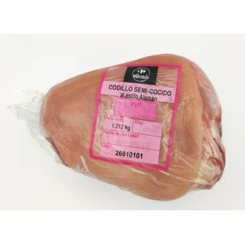 Codillo de Cerdo Salmuerizado Semicocido al Estilo Alemán Carrefour el Mercado 1 Kg Aprox