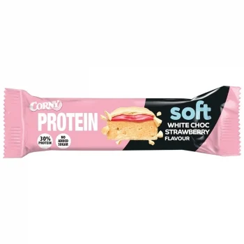 Barrita Proteica de Chocolate Blanco y Fresa Corny sin Azúcar Añadido 45 G.