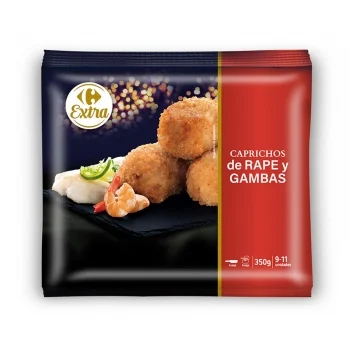 Caprichos de Rape y Gambas Carrefour Extra 350 G.