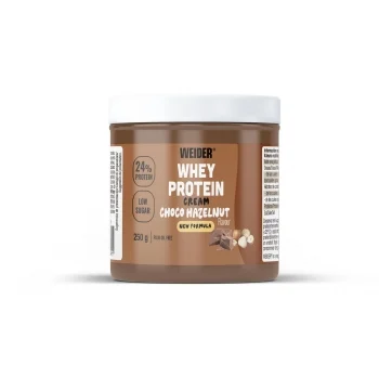 Crema de Chocolate con Avellanas Alta en Proteínas Weyder bajo Contenido en Azúcar 250 G.