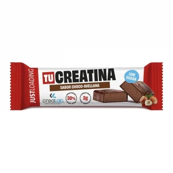 Barrita de Creatina con Proteínas Sabor Chocolate con Avellanas Just Loading Baja en Azúcar 40 G.