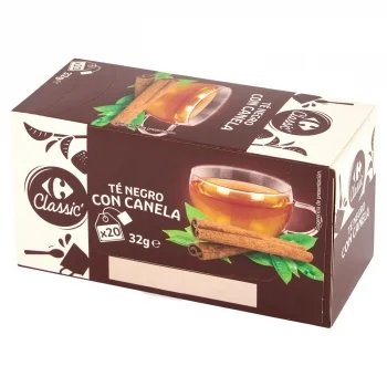 Té Negro con Canela en Bolsitas Carrefour Classic 20 Ud.