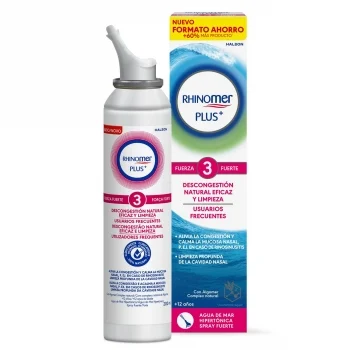 Agua de Mar Hipertónica en Spray Fuerza Fuerte 3 Rhinomer Plus 200 Ml.