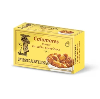 Calamares en Salsa Americana Pescantina sin Gluten 72 G.