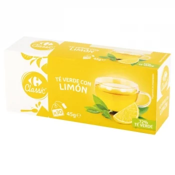 Té Verde con Limón en Bolsitas Carrefour Classic 30 Ud.