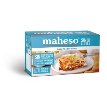 Lasaña Boloñesa Maheso sin Gluten 525 G.