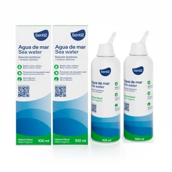 Agua de Mar Higiene Nasal en Spray Senti2 Pack de 2 Unidades de 100 Ml.