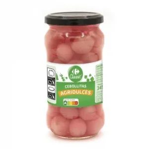 Cebollitas Agridulces Extra Carrefour 180 G.