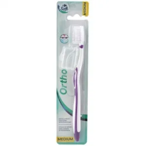 Cepillo de Dientes Medio Cuidado de Ortodoncia Soft Carrefour 1 Ud.