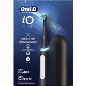 Cepillo Dental Eléctrico Negro IO Series 3 con 1 Cabezal en Estuche de Viaje Oral B