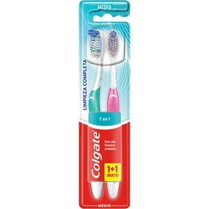 Cepillo Dental Medio 7 en 1 + 1 Unidad Gratis Colgate Total