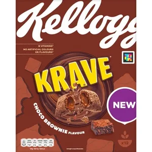 Cereales de Desayuno Rellenos Sabor Choco Brownie Kellogg's Krave