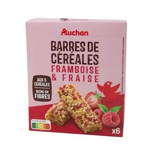Producto Alcampo Cereales en Barrita con Trozos de Frutas Rojas 6 Uds. X 21 G.
