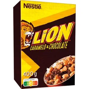 Cereales Lion Caramelo y Chocolate 400 Gr