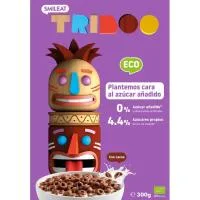 Cereales Aros Sabor Chocolate 100% Ecológicos Triboo, Caja 300 G