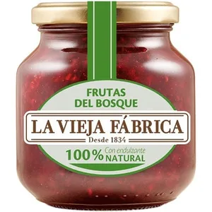 Cero Mermelada de Frutas del Bosque 100% Natural con Endulzante  la Vieja Fabrica 280 G