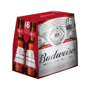 Cerveza Budweiser Pack 6 Botellas 25 Cl.